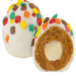 vegan pumpkin cheesecake bites